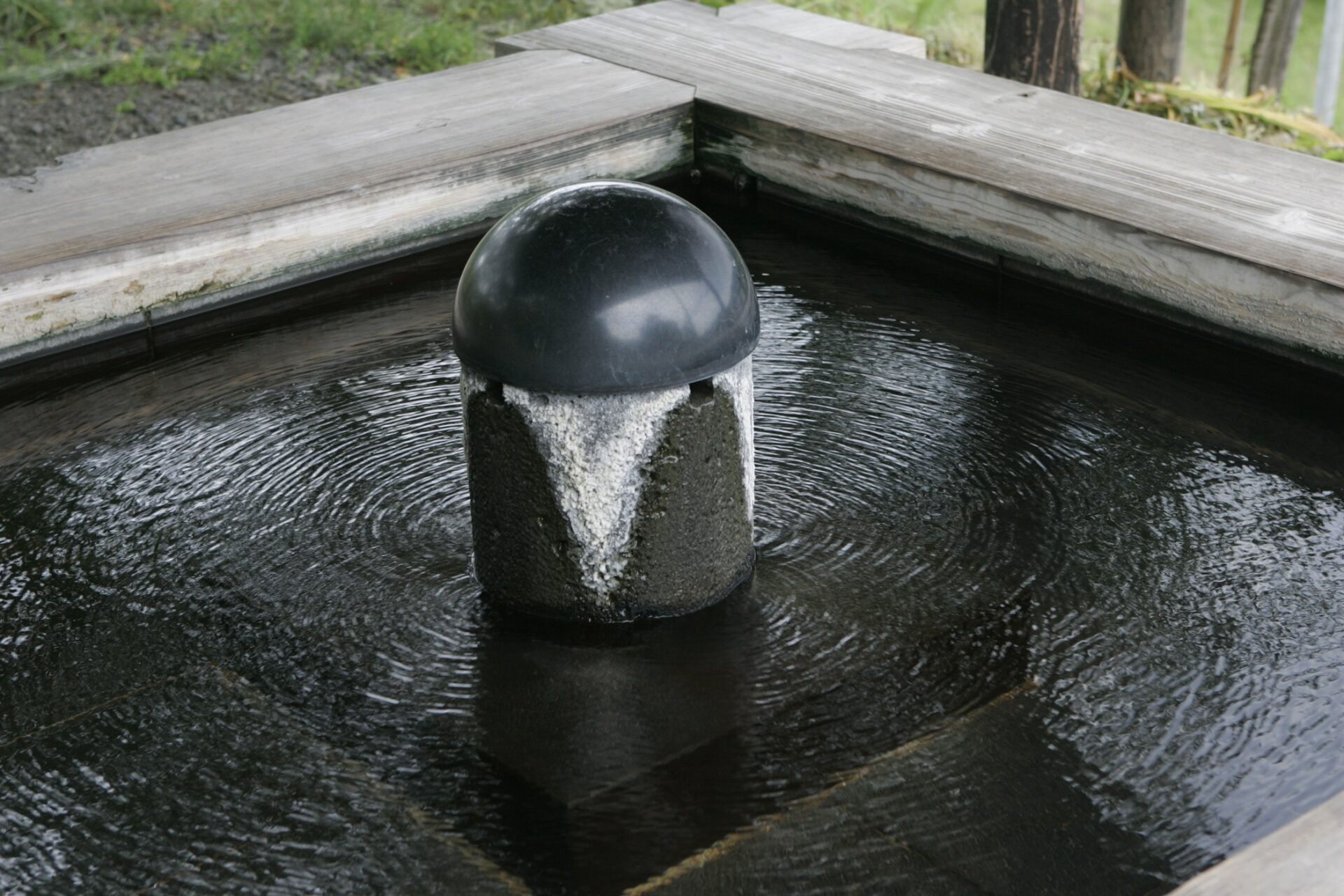 上山城の足湯　修繕工事のお知らせ